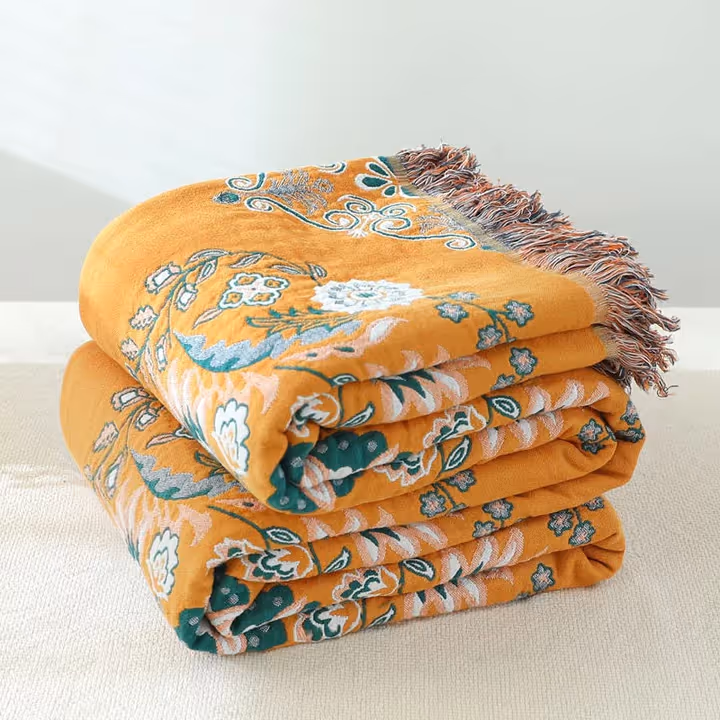 Cotton Queen Bedcover Sofa Blanket